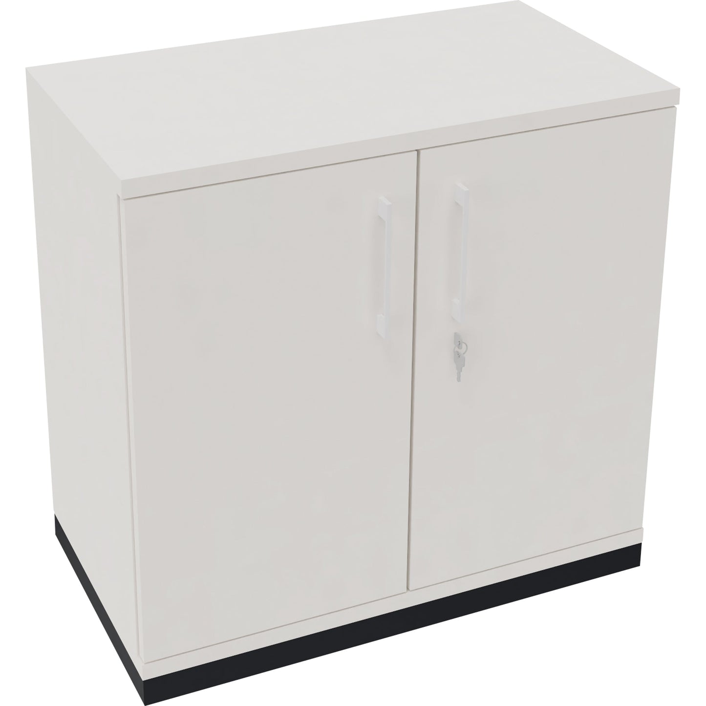 Flügeltürenschrank endless 800 x 781 x 442 mm (B x H x T) 1 Fachboden Holz Farbe: diamant weiß anthrazit metallic
