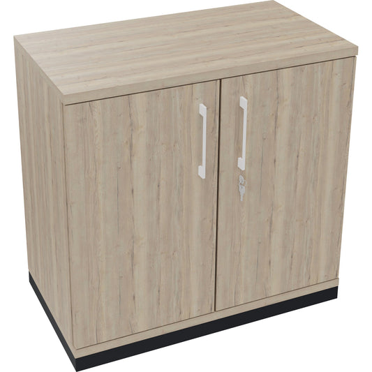 Flügeltürenschrank endless 800 x 781 x 442 mm (B x H x T) 1 Fachboden Holz Farbe: eiche natur anthrazit metallic