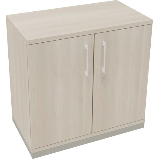 Flügeltürenschrank endless 800 x 781 x 442 mm (B x H x T) 1 Fachboden Holz Farbe: akazie hell silberaluminium