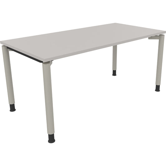 Schreibtisch all in one Maße: 1.600 x 680-820 x 800 mm (B x H x T) Holz lichtgrau