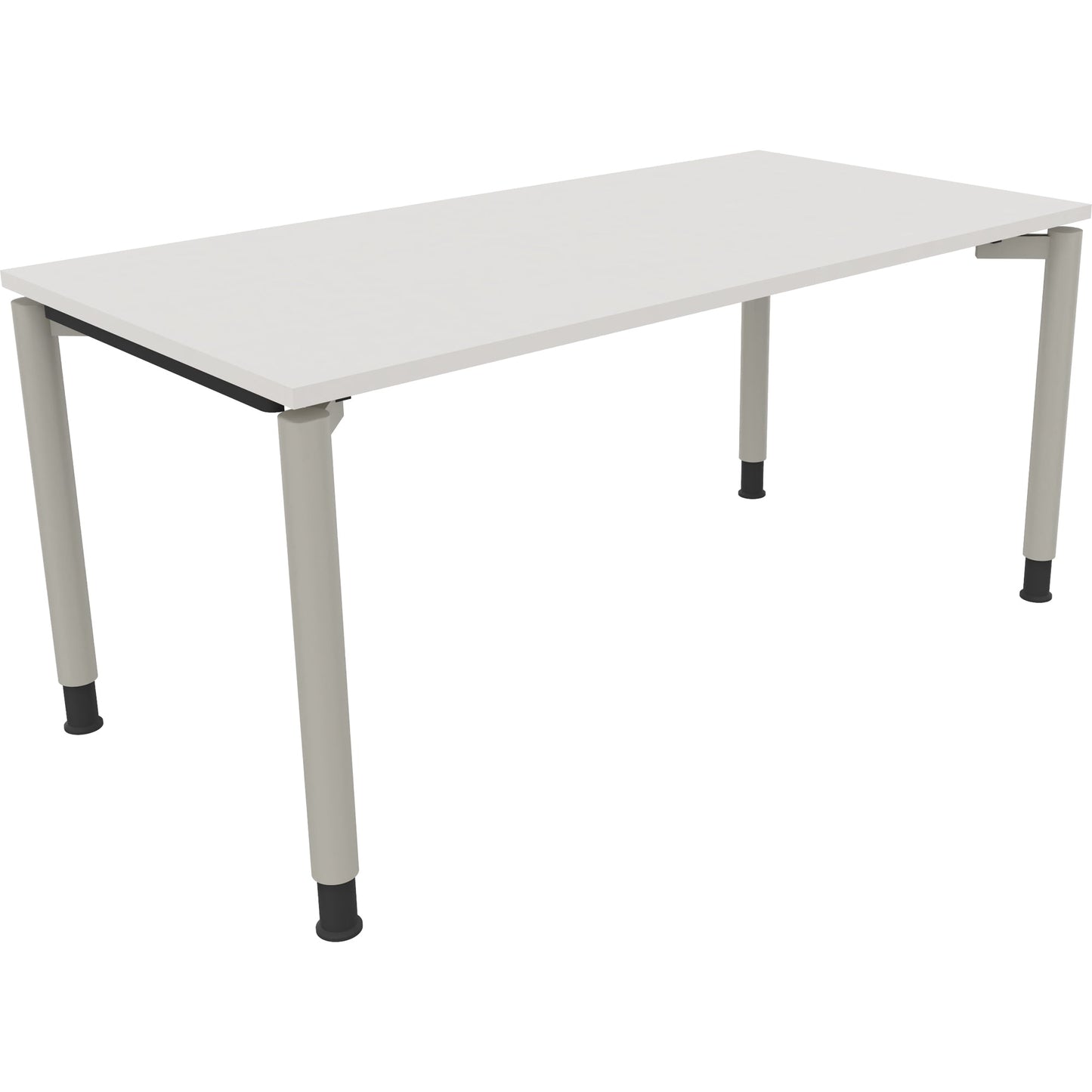 Schreibtisch all in one Maße: 1.600 x 680-820 x 800 mm (B x H x T) Holz diamantweiß