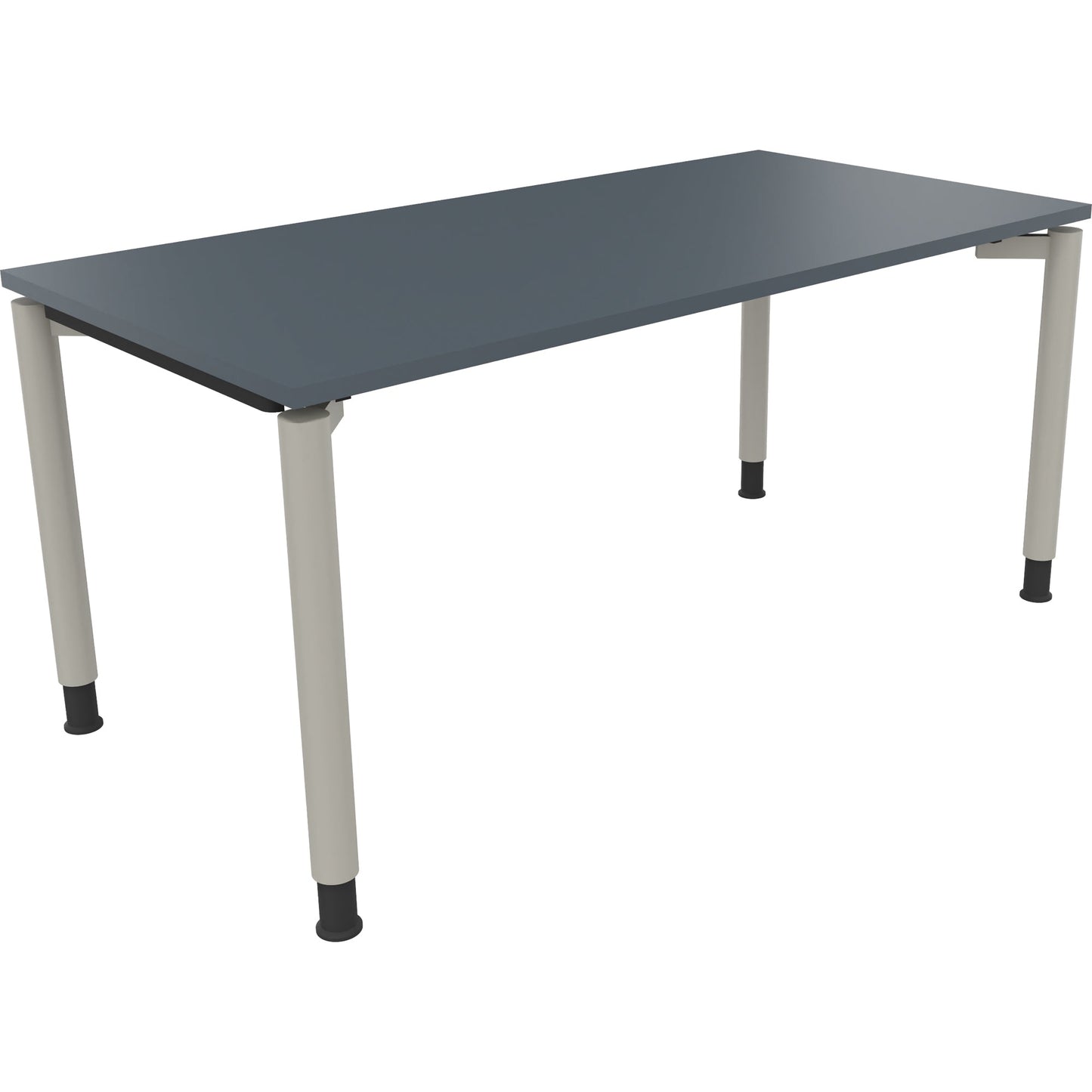 Schreibtisch all in one Maße: 1.600 x 680-820 x 800 mm (B x H x T) Holz lavagrau