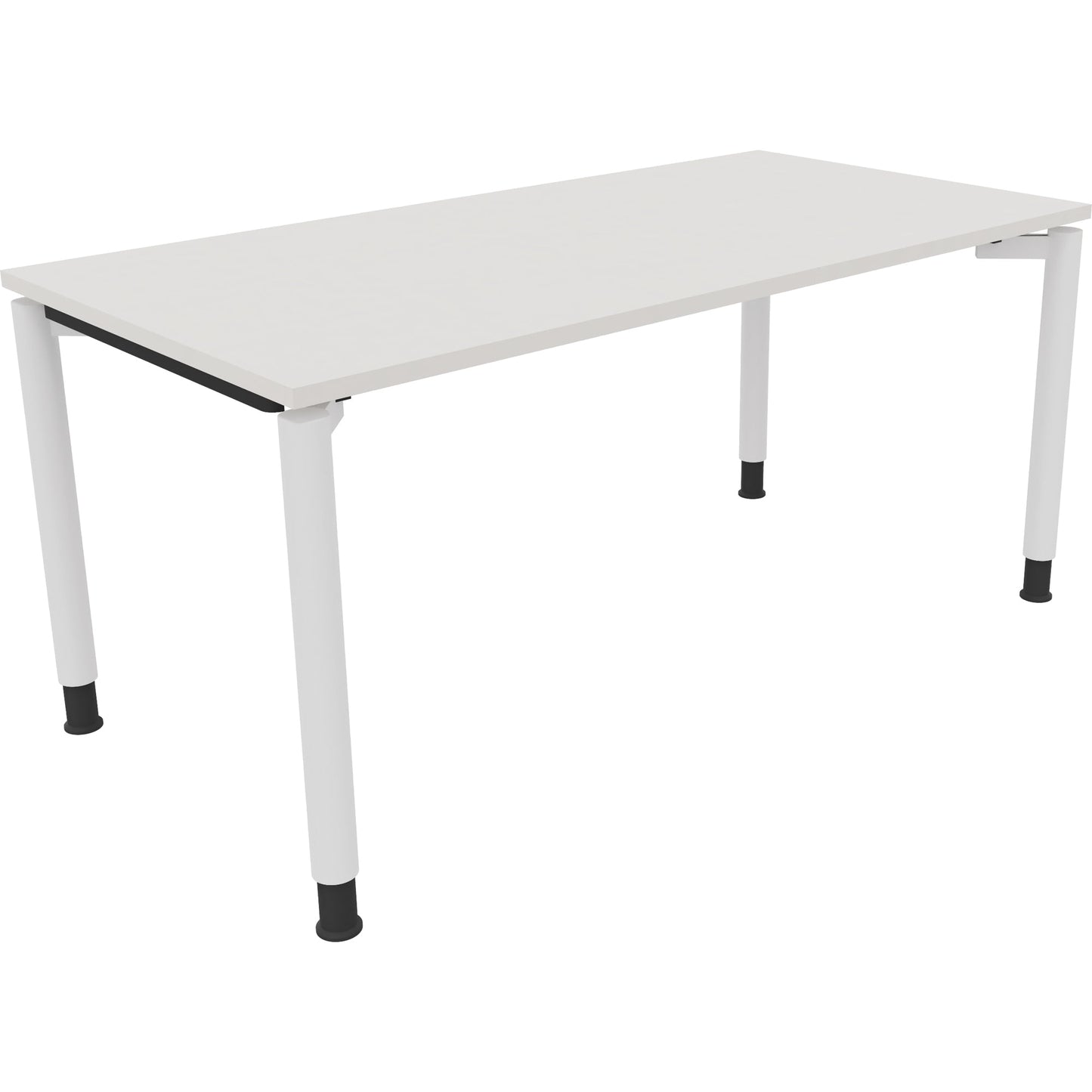 Schreibtisch all in one Maße: 1.600 x 680-820 x 800 mm (B x H x T) Holz diamantweiß