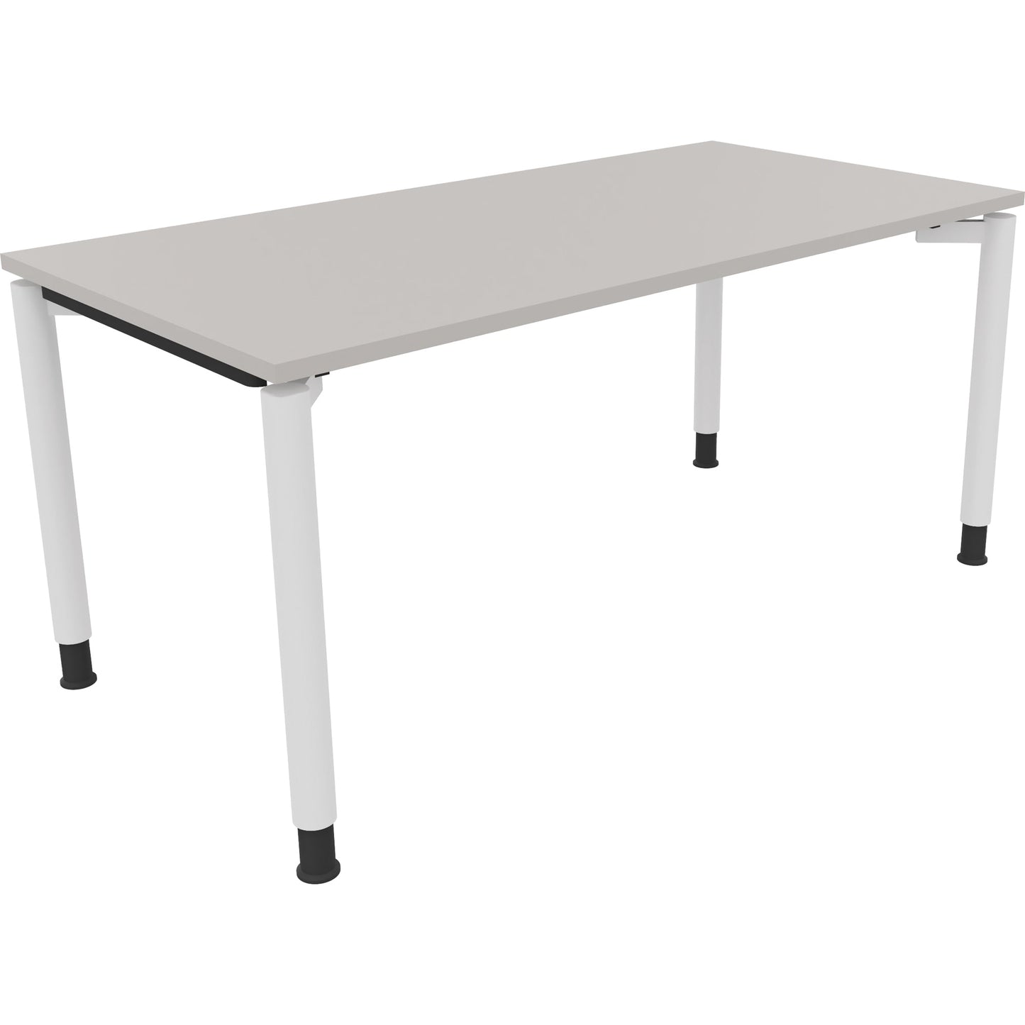 Schreibtisch all in one Maße: 1.600 x 680-820 x 800 mm (B x H x T) Holz lichtgrau