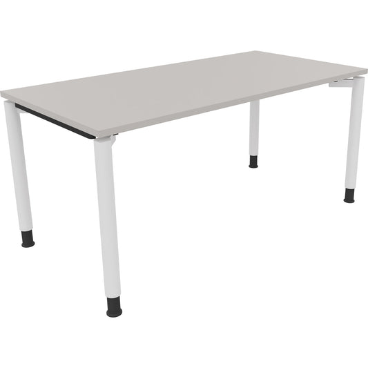 Schreibtisch all in one Maße: 1.600 x 680-820 x 800 mm (B x H x T) Holz lichtgrau