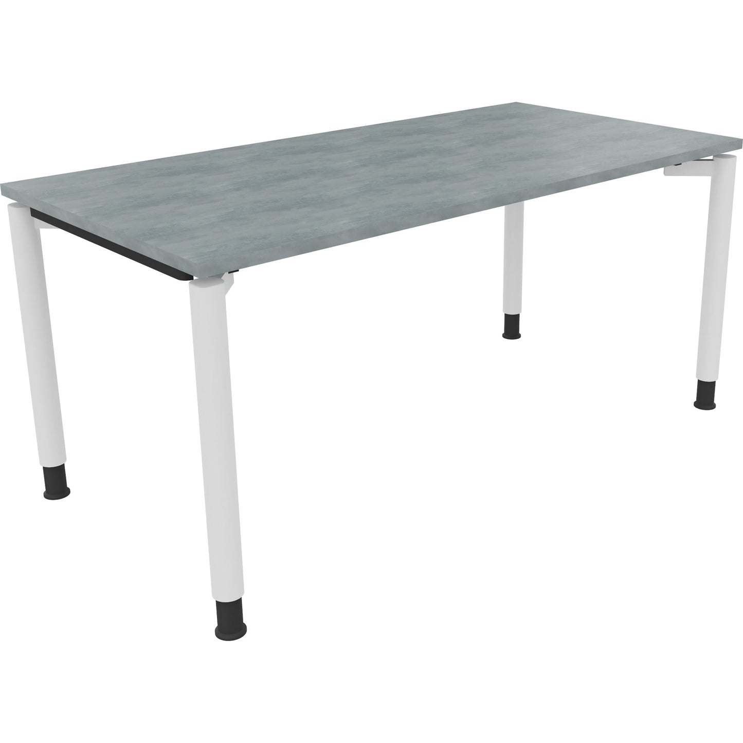 Schreibtisch all in one Maße: 1.600 x 680-820 x 800 mm (B x H x T) Holz beton hell
