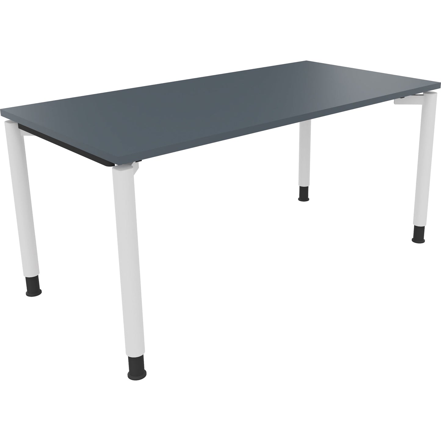Schreibtisch all in one Maße: 1.600 x 680-820 x 800 mm (B x H x T) Holz lavagrau