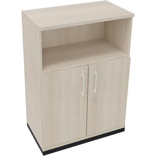 Regalschrank endless 800 x 1.133 x 442 mm (B x H x T) 1 Fachboden Flügeltüren ohne Rollen Holz akazie hell