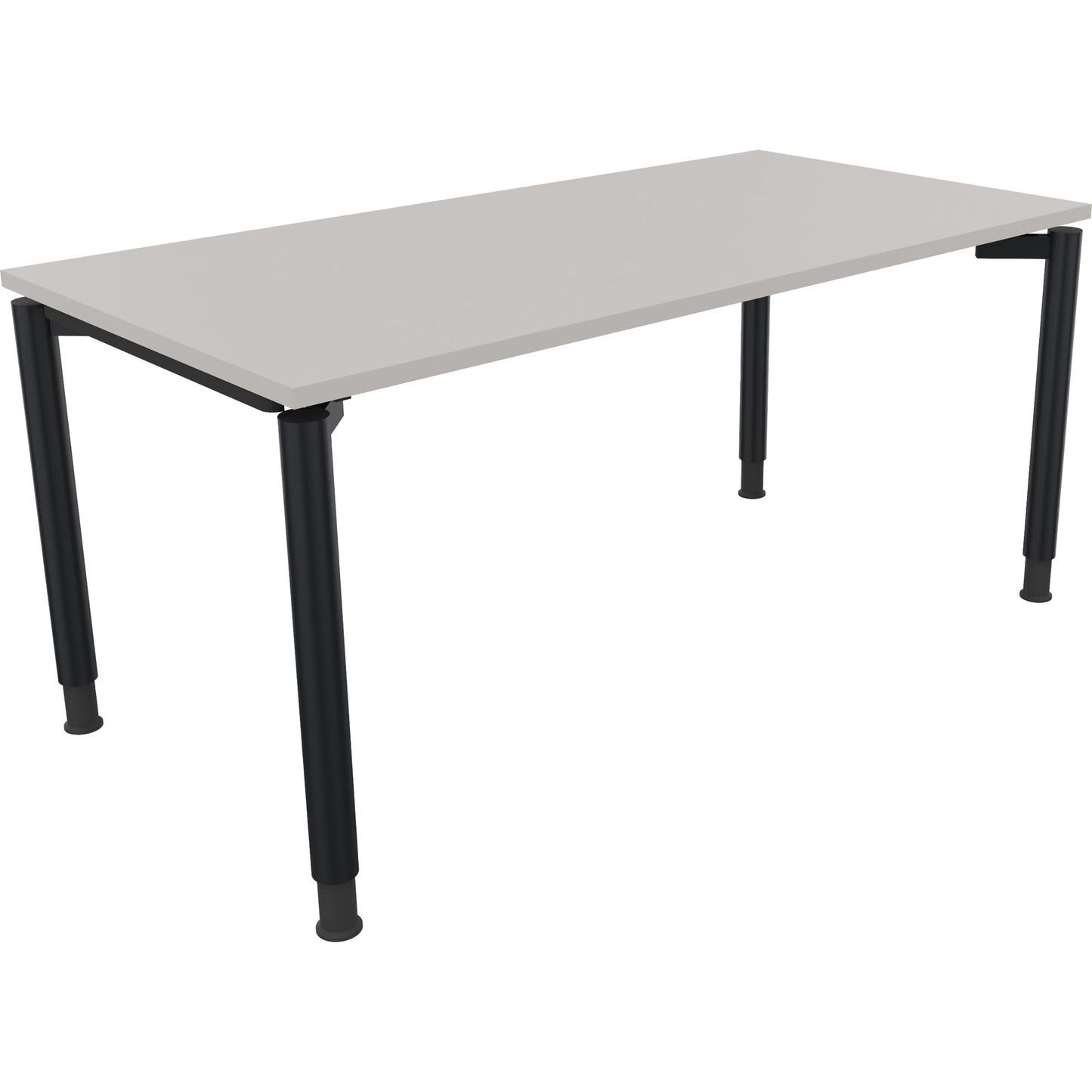 Schreibtisch all in one Maße: 1.600 x 680-820 x 800 mm (B x H x T) Holz lichtgrau
