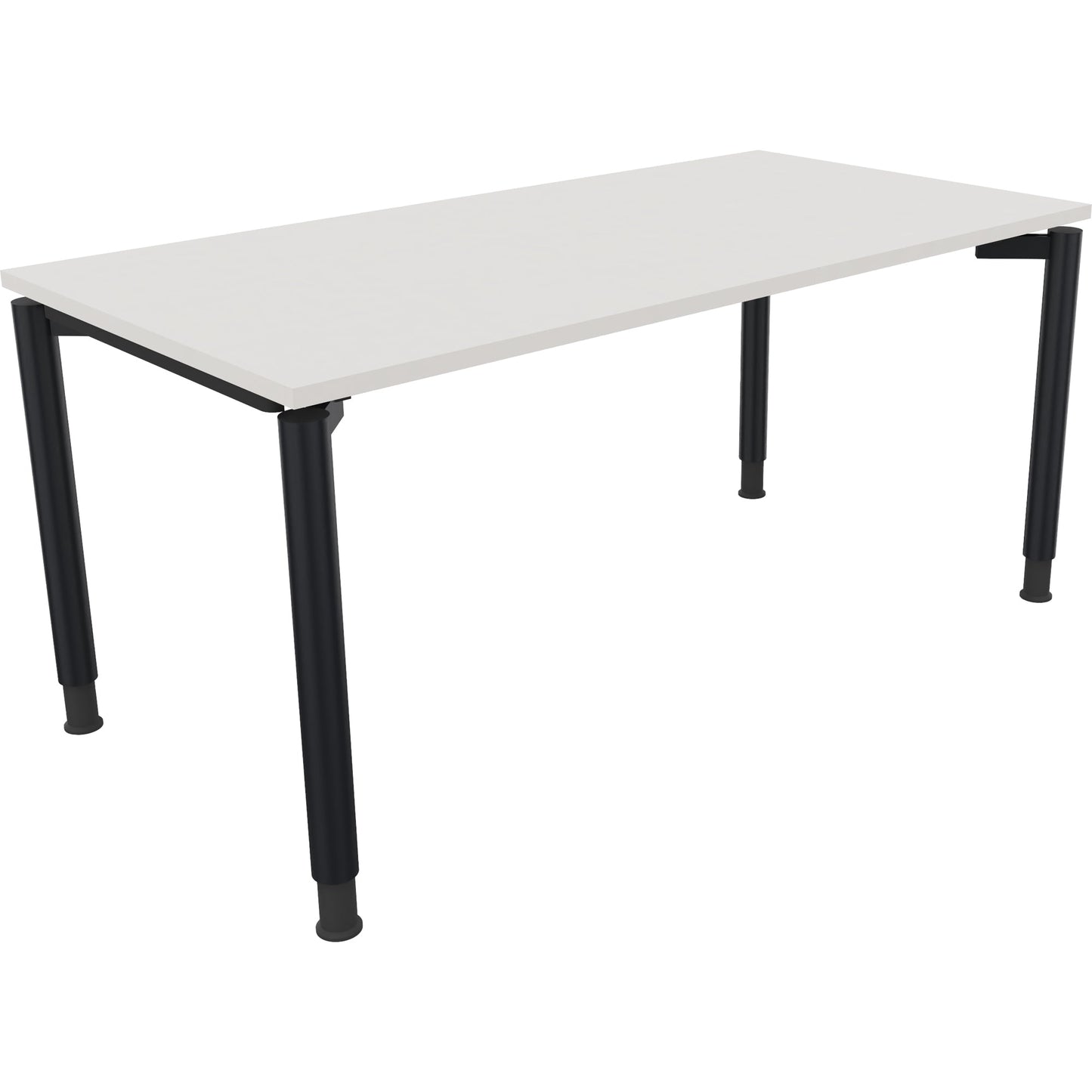 Schreibtisch all in one Maße: 1.600 x 680-820 x 800 mm (B x H x T) Holz diamantweiß