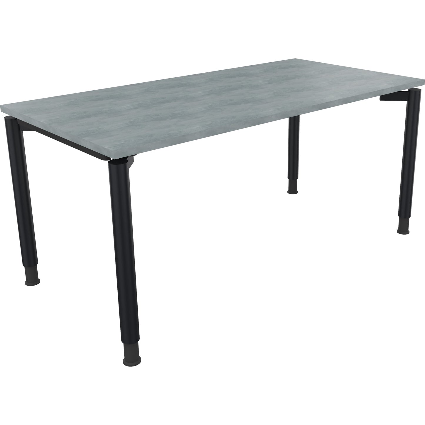 Schreibtisch all in one Maße: 1.600 x 680-820 x 800 mm (B x H x T) Holz beton hell