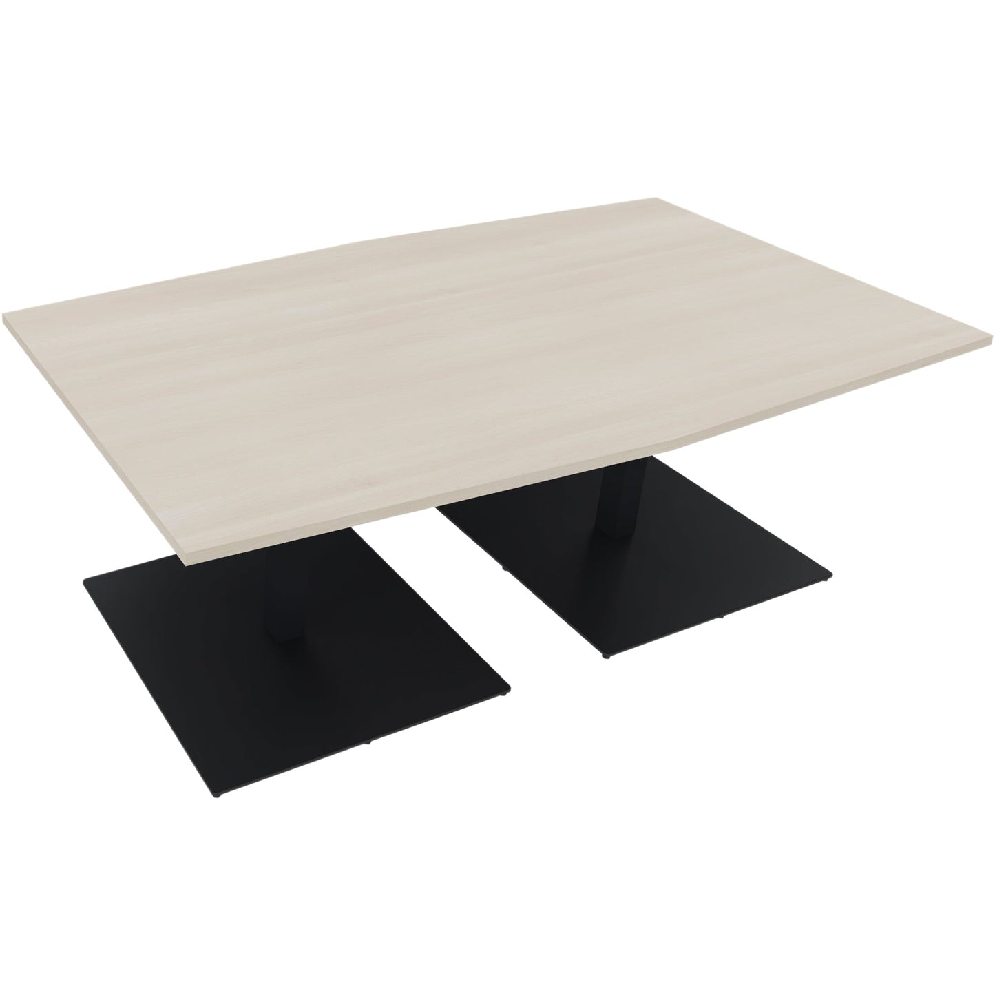 Konferenztisch communication 2.000 x 720 x 1.000/1.100 mm (B x H x T) Holz Farbe der Tischplatte: akazie hell