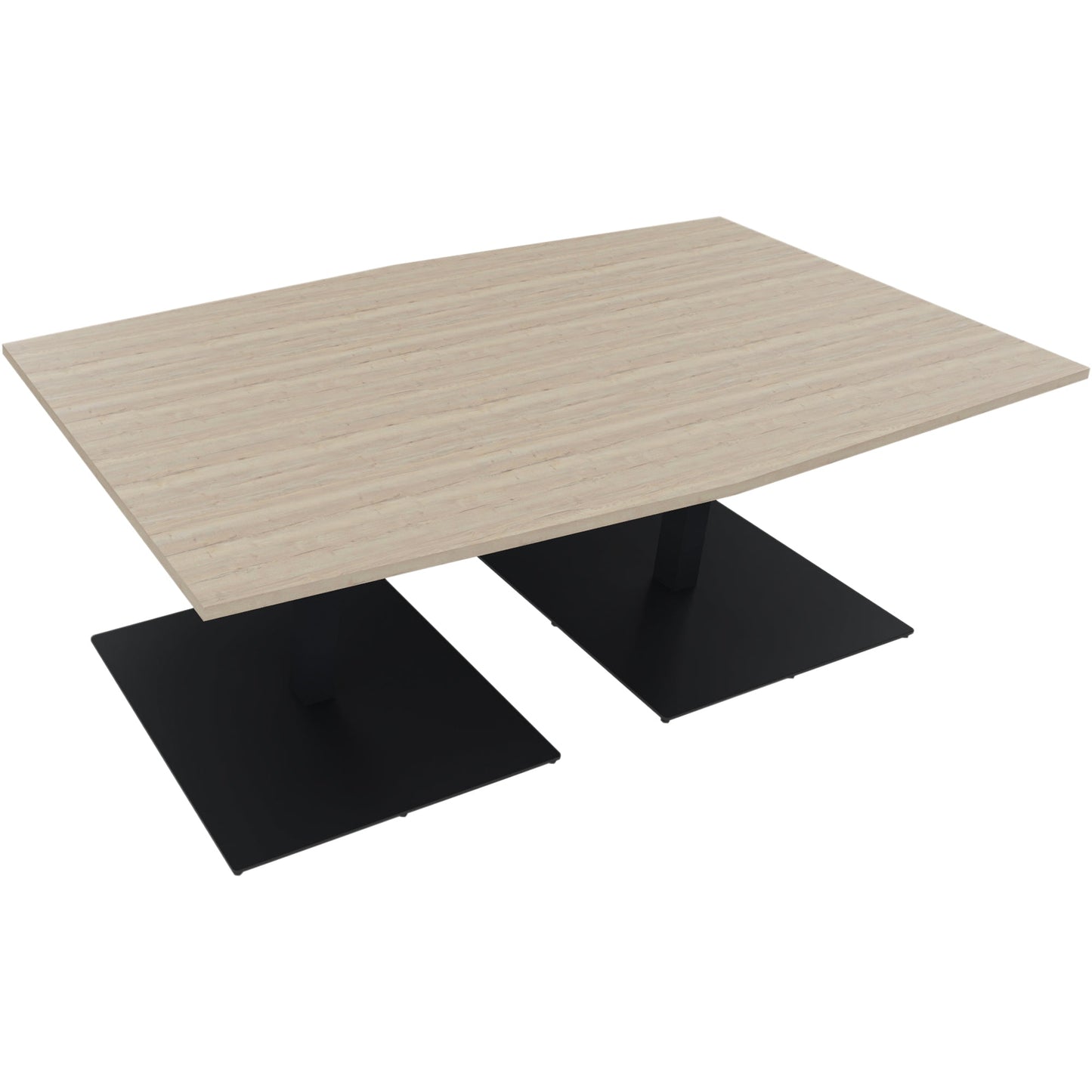 Konferenztisch communication 2.000 x 720 x 1.000/1.100 mm (B x H x T) Holz Farbe der Tischplatte: eiche natur