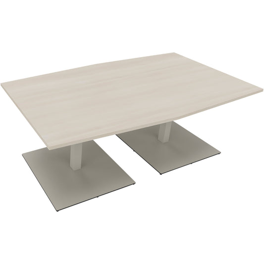 Konferenztisch communication 2.000 x 720 x 1.000/1.100 mm (B x H x T) Holz Farbe der Tischplatte: akazie hell