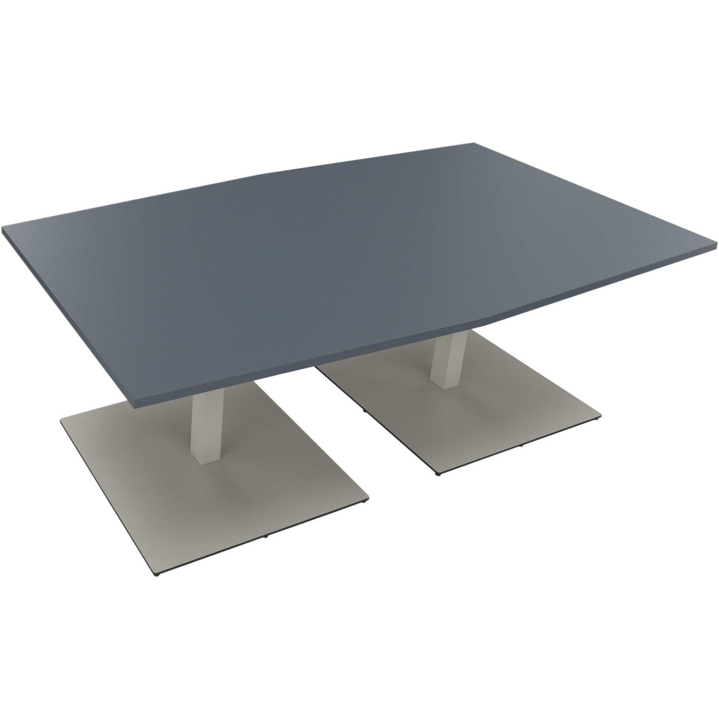 Konferenztisch communication 2.000 x 720 x 1.000/1.100 mm (B x H x T) Holz Farbe der Tischplatte: lavagrau