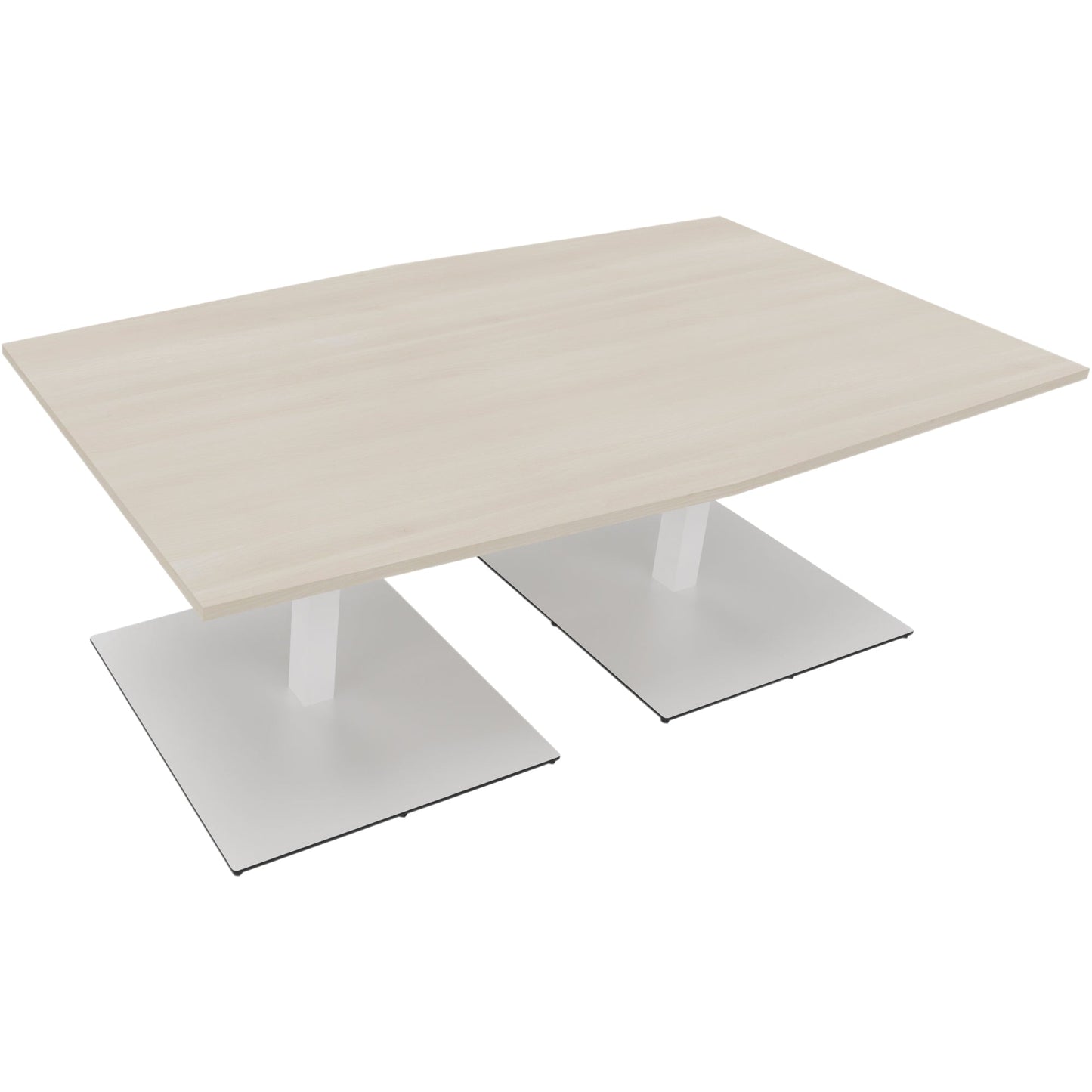 Konferenztisch communication 2.000 x 720 x 1.000/1.100 mm (B x H x T) Holz Farbe der Tischplatte: akazie hell