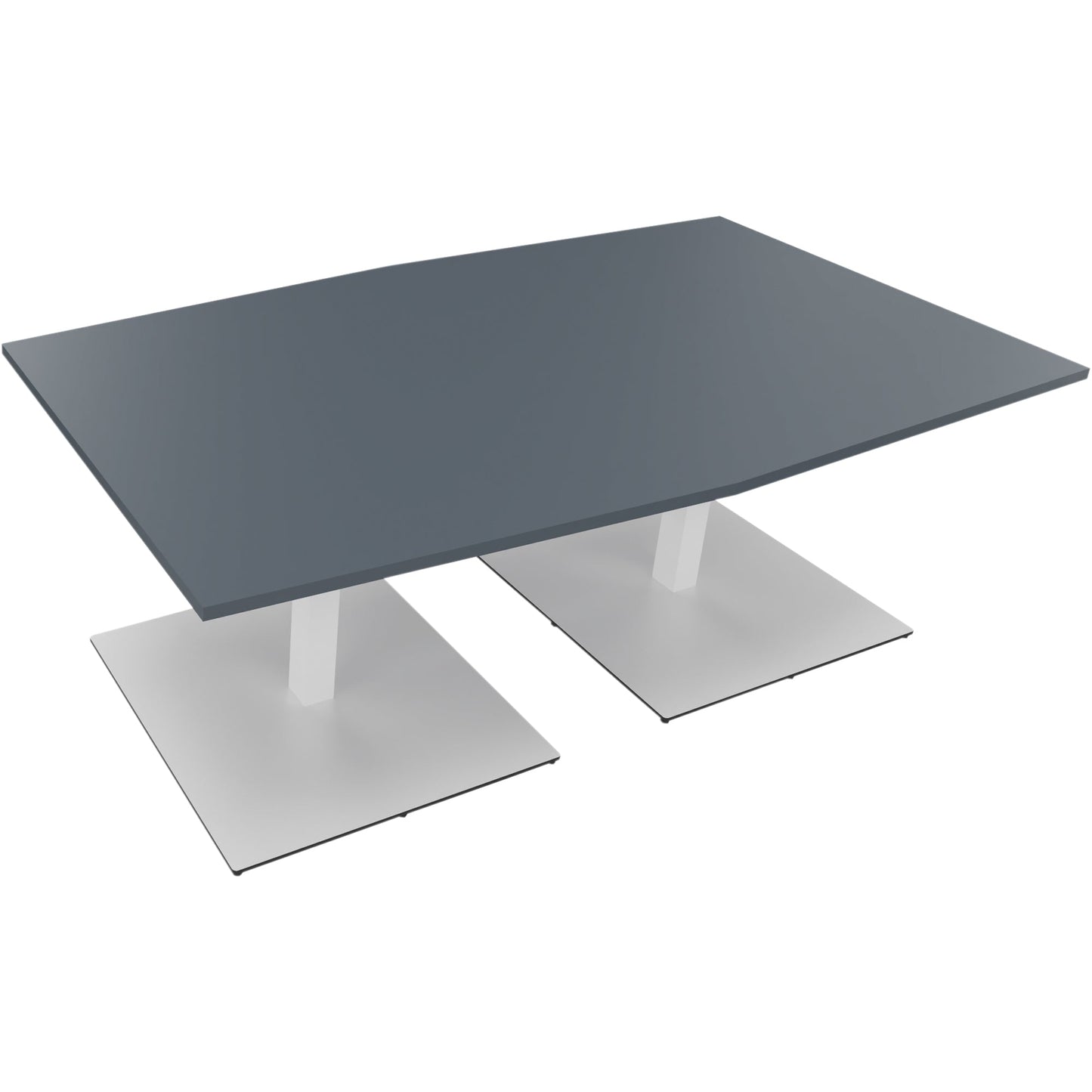 Konferenztisch communication 2.000 x 720 x 1.000/1.100 mm (B x H x T) Holz Farbe der Tischplatte: lavagrau
