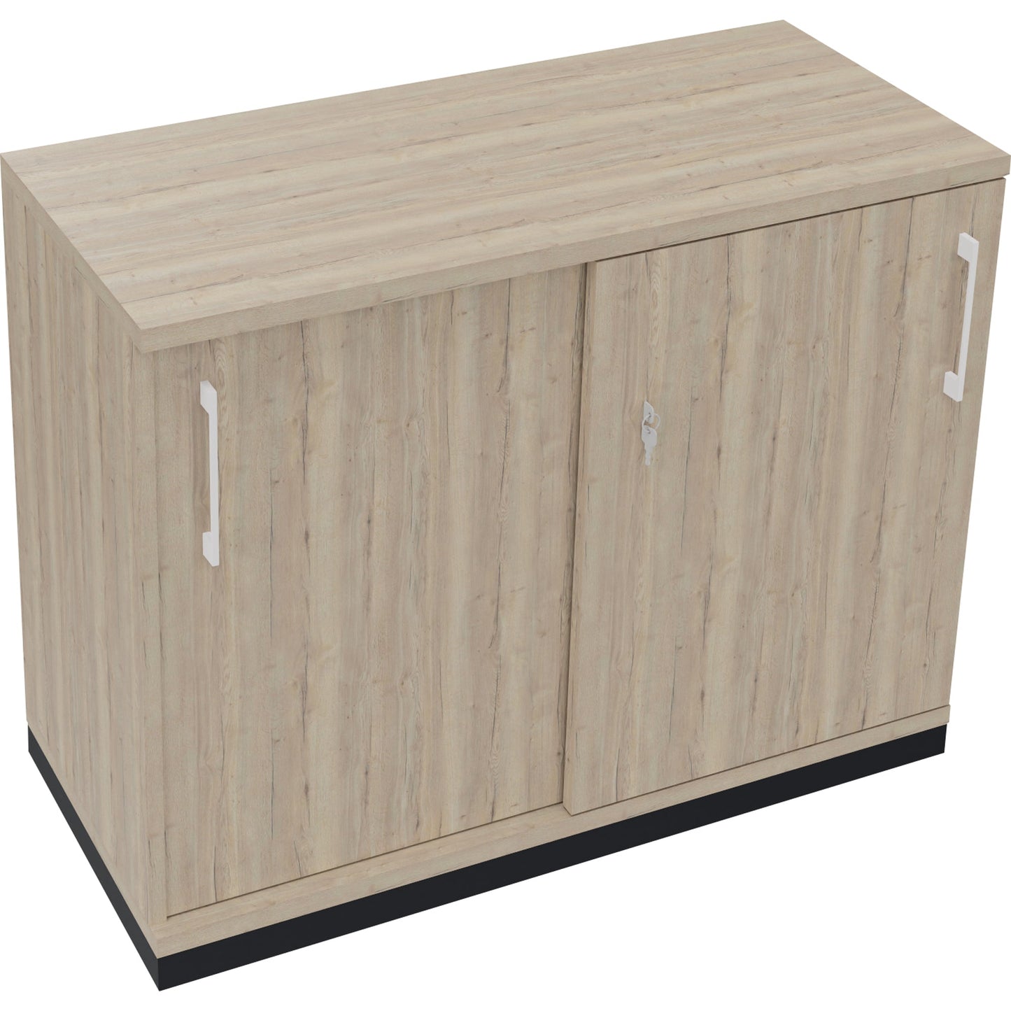 Schiebetürenschrank endless 1.000 x 781 x 442 mm (B x H x T) 1 Fachboden Holz eiche natur