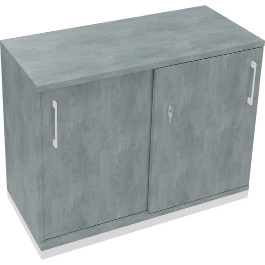 Schiebetürenschrank endless 1.000 x 781 x 442 mm (B x H x T) 1 Fachboden Holz beton hell