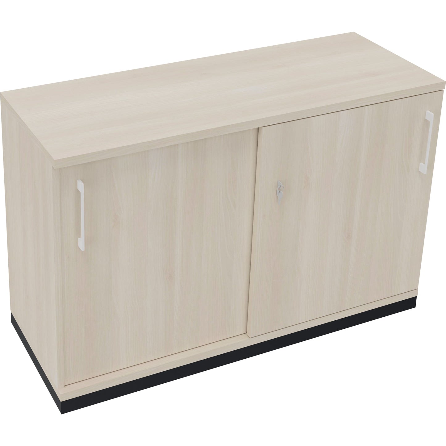 Schiebetürenschrank endless 1.200 x 781 x 442 mm (B x H x T) 2 Fachböden Holz akazie hell