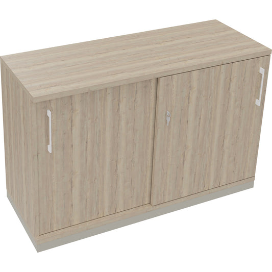 Schiebetürenschrank endless 1.200 x 781 x 442 mm (B x H x T) 2 Fachböden Holz eiche natur