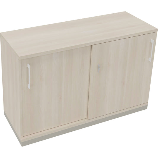 Schiebetürenschrank endless 1.200 x 781 x 442 mm (B x H x T) 2 Fachböden Holz akazie hell