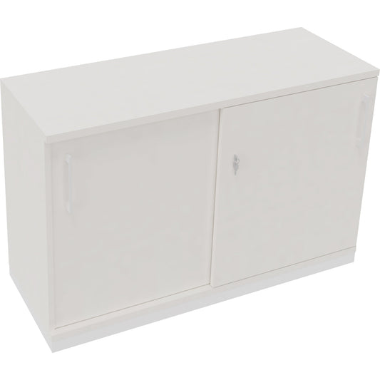 Schiebetürenschrank endless 1.200 x 781 x 442 mm (B x H x T) 2 Fachböden Holz diamantweiß