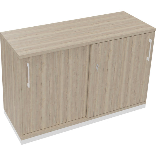 Schiebetürenschrank endless 1.200 x 781 x 442 mm (B x H x T) 2 Fachböden Holz eiche natur