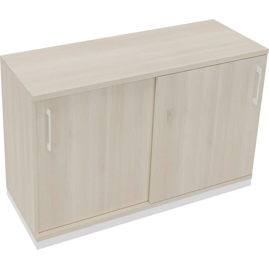 Schiebetürenschrank endless 1.200 x 781 x 442 mm (B x H x T) 2 Fachböden Holz akazie hell