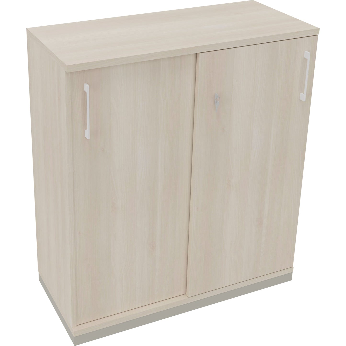Schiebetürenschrank endless 1.000 x 1.133 x 442 mm (B x H x T) 2 Fachböden Holz akazie hell