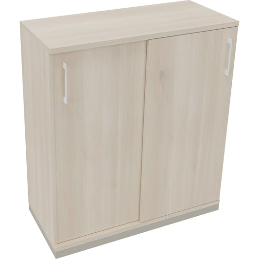 Schiebetürenschrank endless 1.000 x 1.133 x 442 mm (B x H x T) 2 Fachböden Holz akazie hell