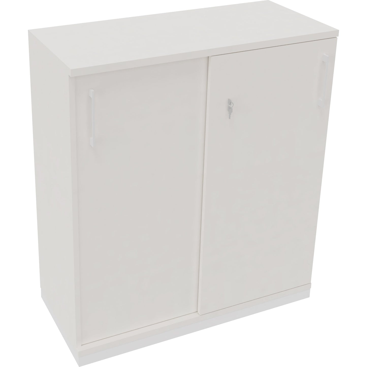 Schiebetürenschrank endless 1.000 x 1.133 x 442 mm (B x H x T) 2 Fachböden Holz diamantweiß