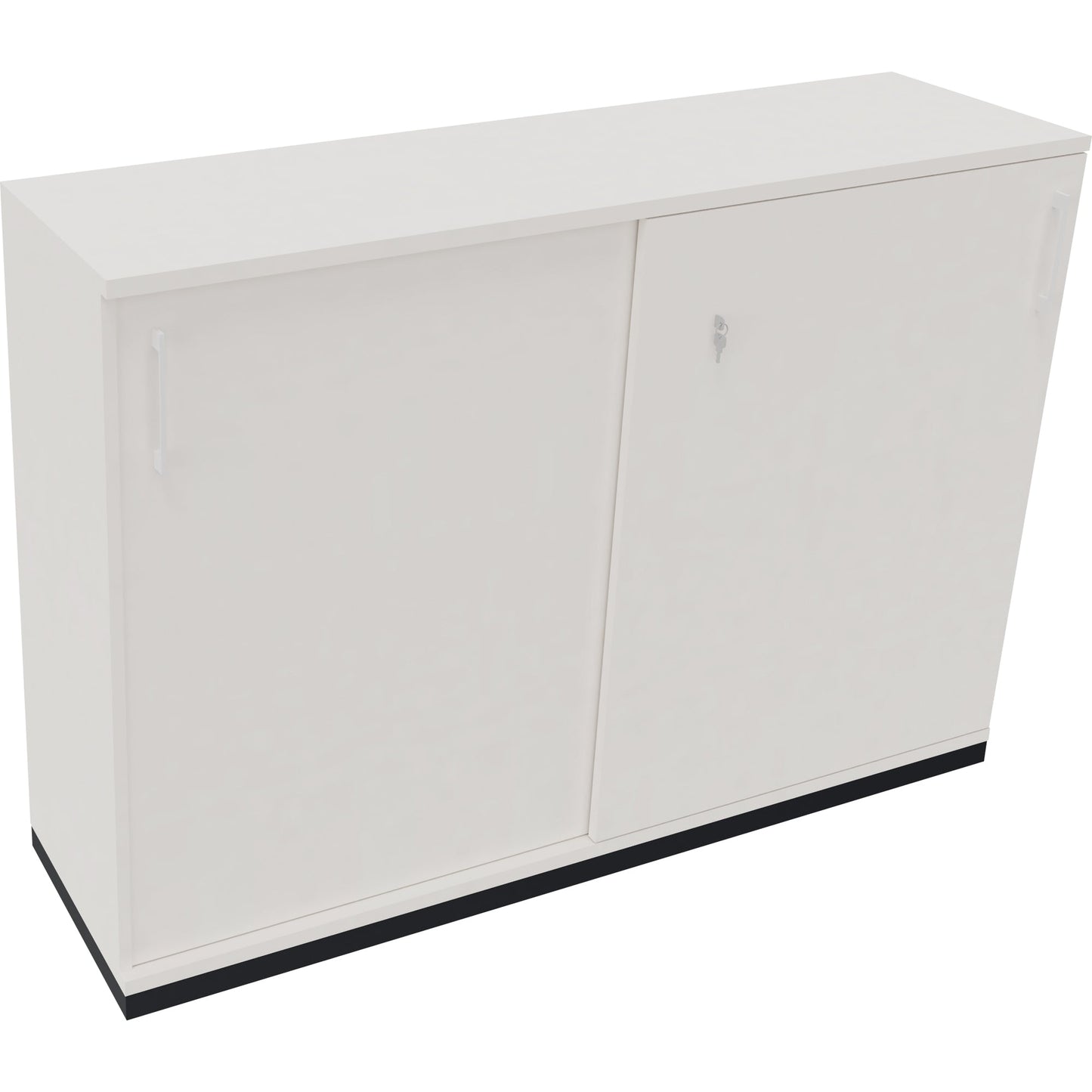 Schiebetürenschrank endless 1.600 x 1.133 x 442 mm (B x H x T) 4 Fachböden Holz diamantweiß