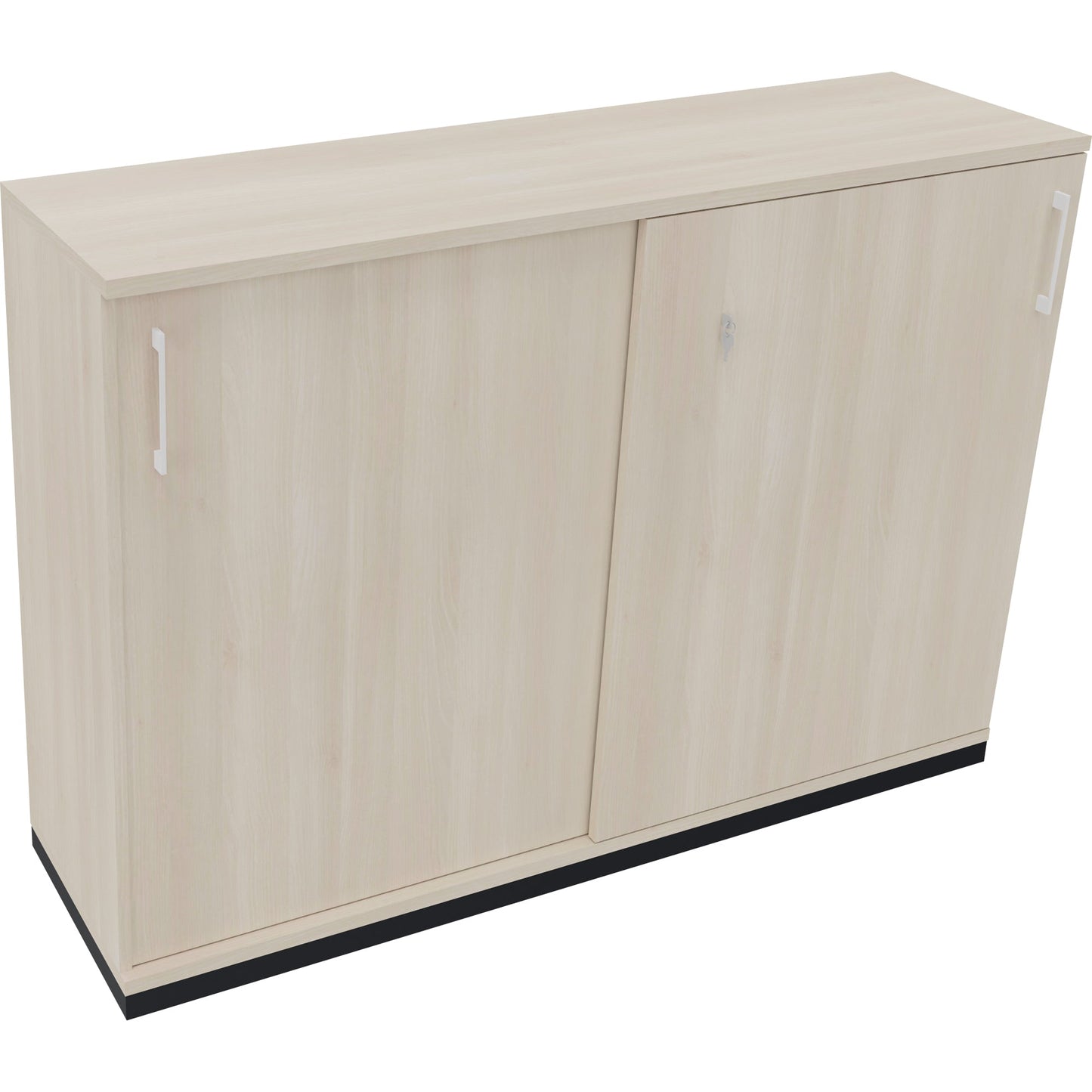 Schiebetürenschrank endless 1.600 x 1.133 x 442 mm (B x H x T) 4 Fachböden Holz akazie hell