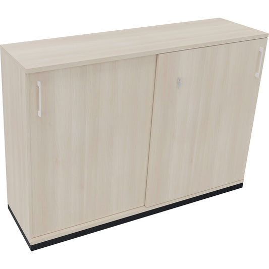 Schiebetürenschrank endless 1.600 x 1.133 x 442 mm (B x H x T) 4 Fachböden Holz akazie hell