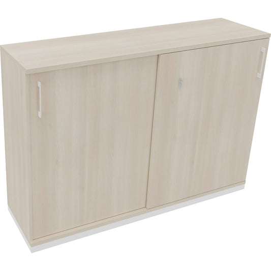 Schiebetürenschrank endless 1.600 x 1.133 x 442 mm (B x H x T) 4 Fachböden Holz akazie hell