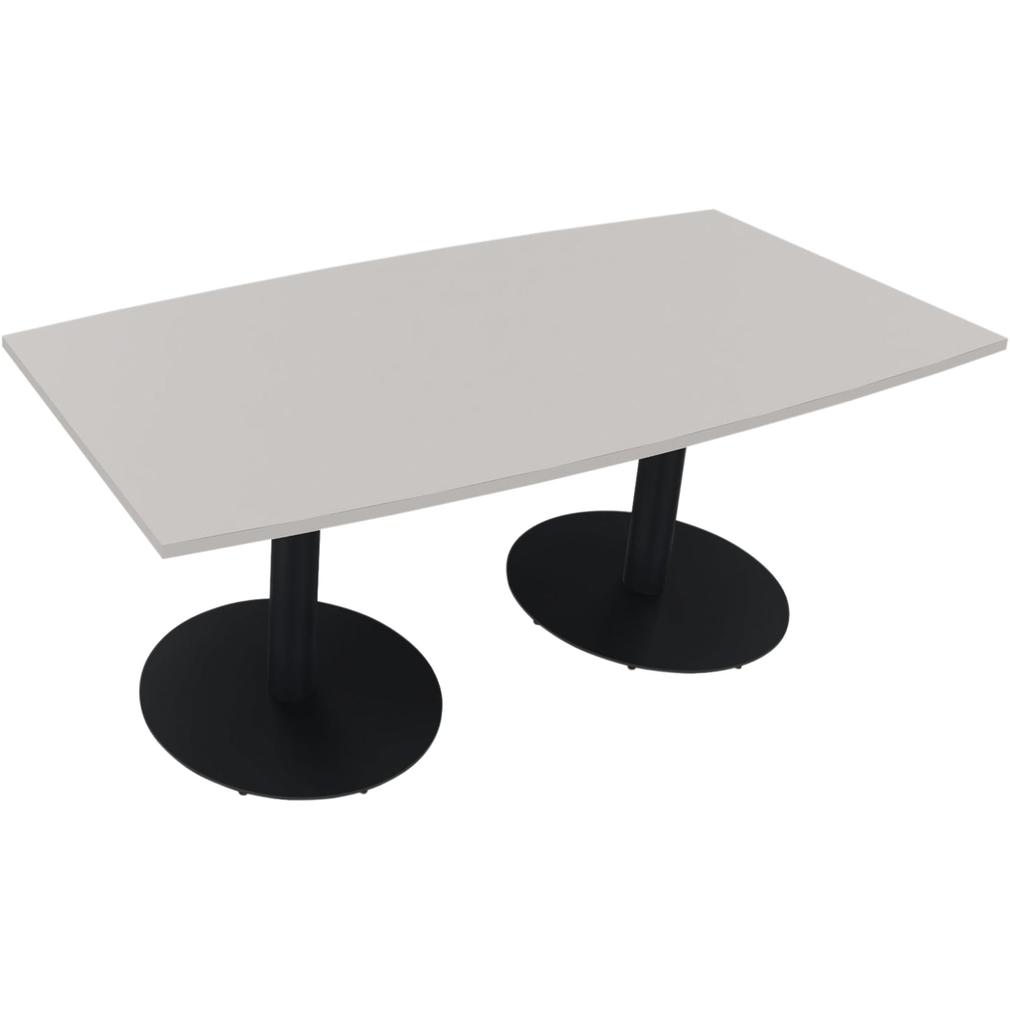 Konferenztisch communication 1.800 x 720 x 800/900 mm (B x H x T) Holz Farbe der Tischplatte: lichtgrau