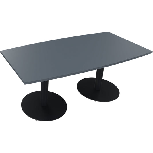 Konferenztisch communication 1.800 x 720 x 800/900 mm (B x H x T) Holz Farbe der Tischplatte: lavagrau