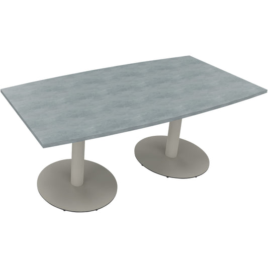 Konferenztisch communication 1.800 x 720 x 800/900 mm (B x H x T) Holz Farbe der Tischplatte: beton hell