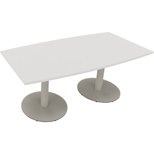 Konferenztisch communication 1.800 x 720 x 800/900 mm (B x H x T) Holz Farbe der Tischplatte: diamantweiß