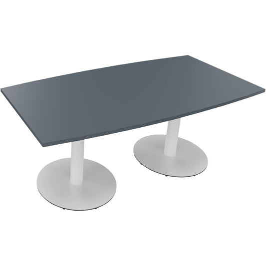 Konferenztisch communication 1.800 x 720 x 800/900 mm (B x H x T) Holz Farbe der Tischplatte: lavagrau