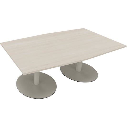 Konferenztisch communication 2.000 x 720 x 1.000/1.100 mm (B x H x T) Holz Farbe der Tischplatte: akazie hell