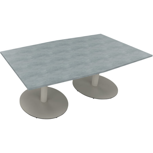 Konferenztisch communication 2.000 x 720 x 1.000/1.100 mm (B x H x T) Holz Farbe der Tischplatte: beton hell