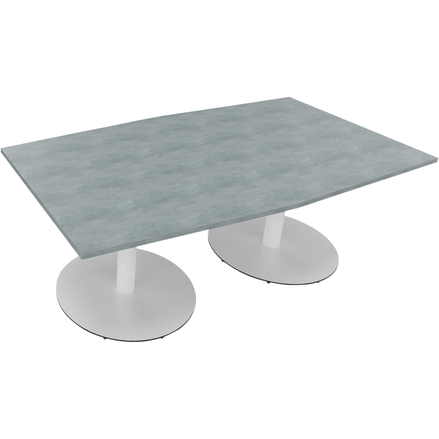 Konferenztisch communication 2.000 x 720 x 1.000/1.100 mm (B x H x T) Holz Farbe der Tischplatte: beton hell