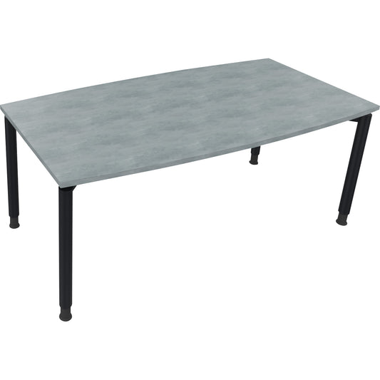 Konferenztisch communication 1.800 x 680-820 x 800/900 mm (B x H x T) Holz Farbe der Tischplatte: beton hell