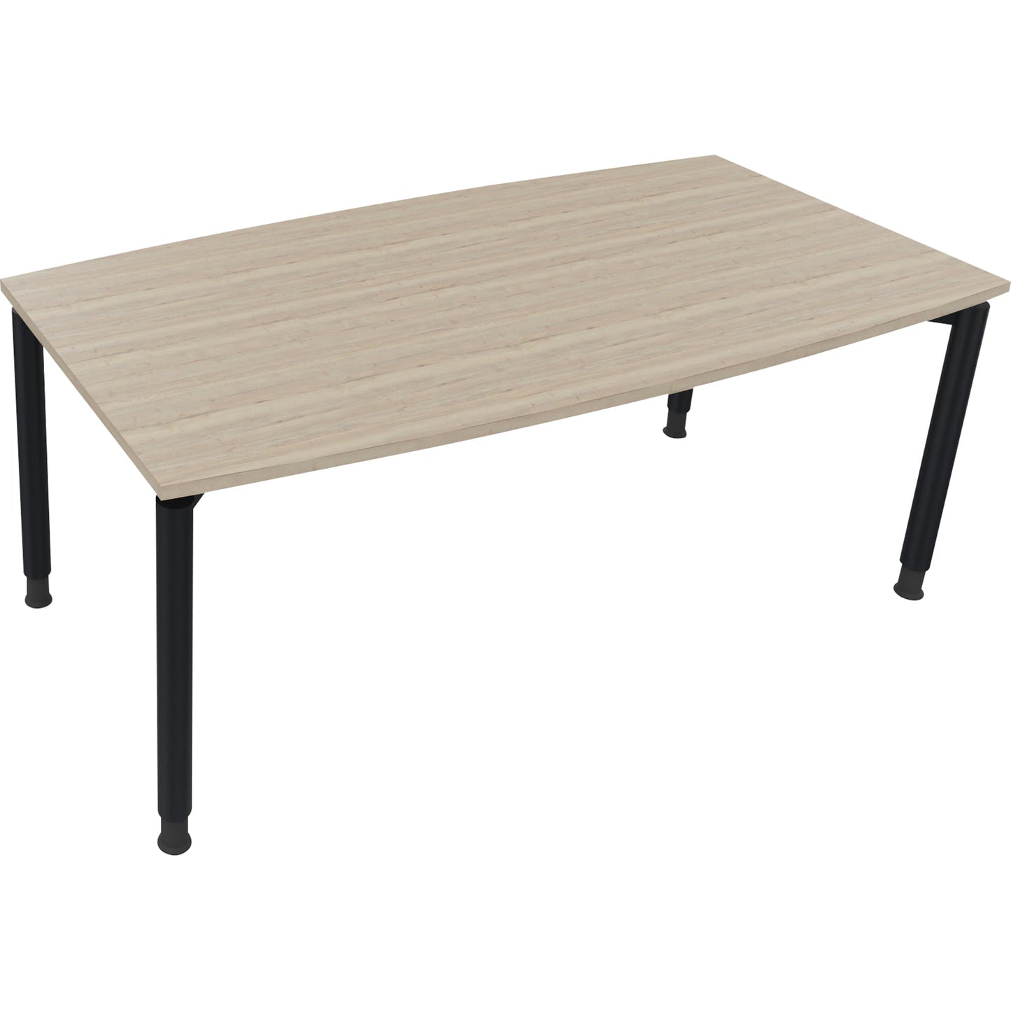 Konferenztisch communication 1.800 x 680-820 x 800/900 mm (B x H x T) Holz Farbe der Tischplatte: eiche natur