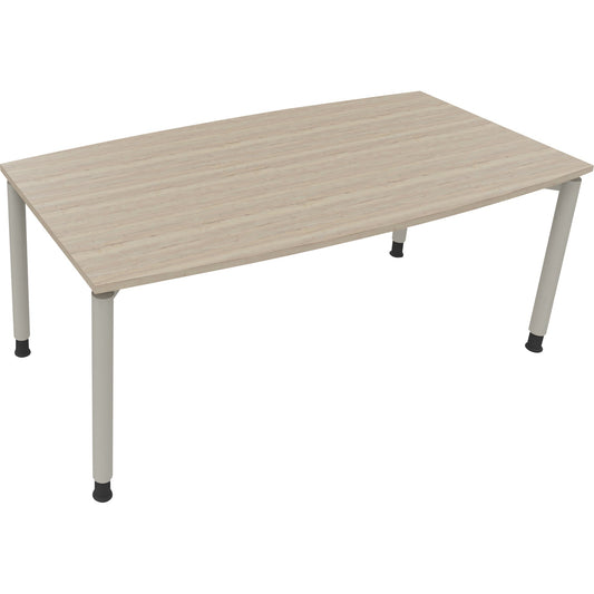 Konferenztisch communication 1.800 x 680-820 x 800/900 mm (B x H x T) Holz Farbe der Tischplatte: eiche natur