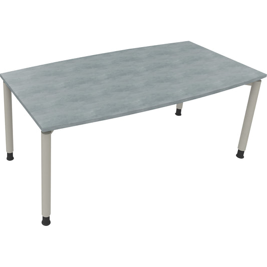 Konferenztisch communication 1.800 x 680-820 x 800/900 mm (B x H x T) Holz Farbe der Tischplatte: beton hell