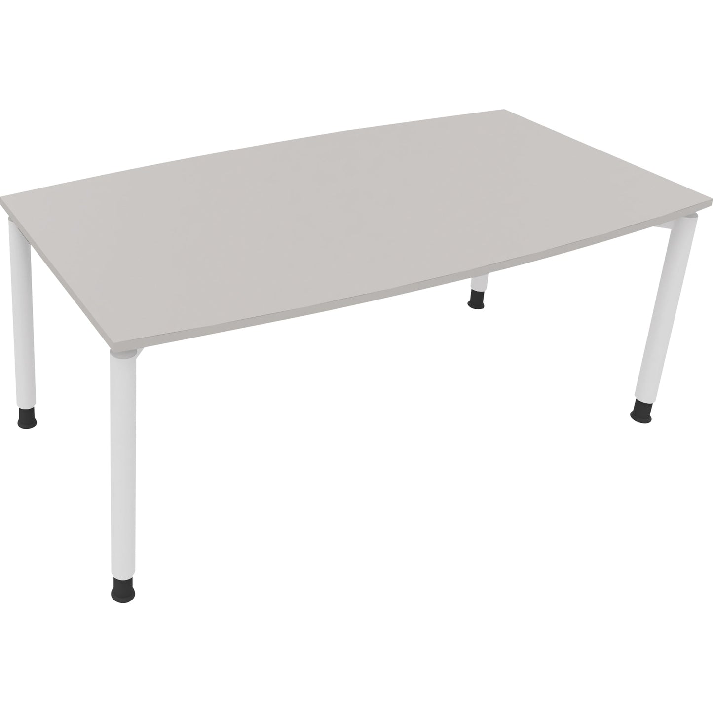 Konferenztisch communication 1.800 x 680-820 x 800/900 mm (B x H x T) Holz Farbe der Tischplatte: lichtgrau