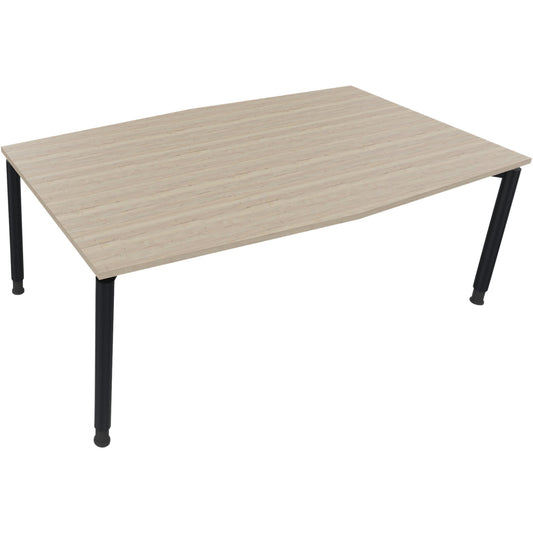 Konferenztisch communication 2.000 x 680-820 x 1.000/1.100 mm (B x H x T) Holz Farbe der Tischplatte: eiche natur